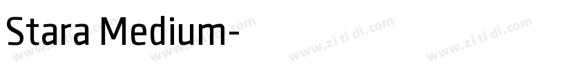Stara Medium字体转换